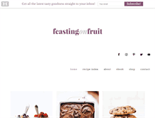 Tablet Screenshot of feastingonfruit.com